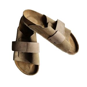 Birkenstock Kyoto Slides Size 42 EU Taupe Unisex Style
